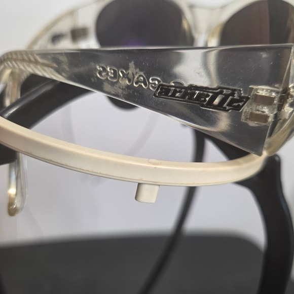 Arnette Hot Cakes Clear Wrap Sunglasses Vintage Italy Grey‎ Lens Sporty Retro main image 7